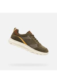 Geox - Buty GEOX U SPHERICA Zielony. Kolor: zielony. Materiał: syntetyk, tkanina, skóra