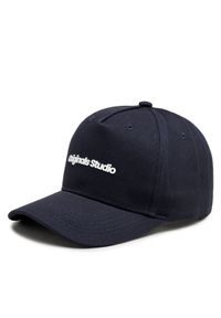 Jack & Jones - Jack&Jones Czapka z daszkiem Vesterbro 12253600 Granatowy. Kolor: niebieski. Materiał: bawełna