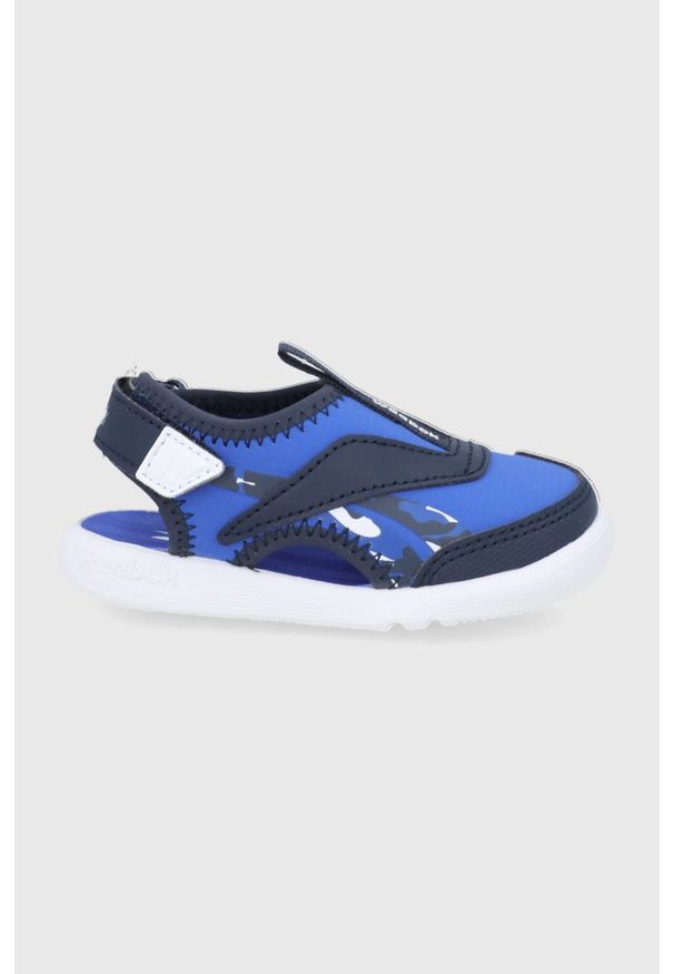 Reebok Classic sandały dziecięce Weebok Onyx Coast. Nosek buta: okrągły. Zapięcie: rzepy. Kolor: niebieski. Materiał: materiał, guma