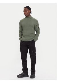 C.P. Company Golf 19CMKN220A006595A Zielony Regular Fit. Typ kołnierza: golf. Kolor: zielony. Materiał: syntetyk #4