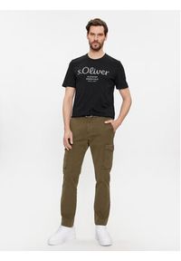 s.Oliver T-Shirt 2139909 Szary Regular Fit. Kolor: szary. Materiał: bawełna #5