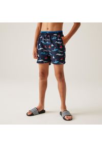 Regatta - Skander III dziecięce szorty kąpielowe. Kolor: niebieski. Materiał: poliester, mikrofibra #1
