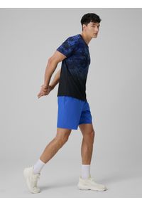 4f - 4F Spodenki treningowe szybkoschnące męskie - niebieskie 3XL. Kolor: niebieski. Materiał: materiał. Sport: fitness, bieganie #1