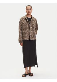 Vero Moda Kurtka jeansowa Tessa 10329961 Brązowy Oversize. Kolor: brązowy. Materiał: bawełna #8