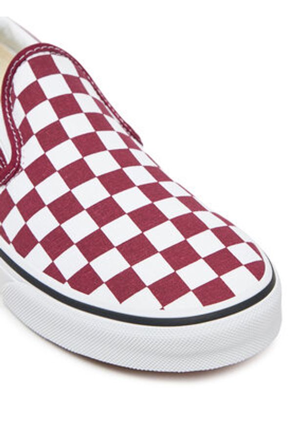 Vans Tenisówki Classic Slip-On VN000D5PZCF1 Bordowy. Zapięcie: bez zapięcia. Kolor: czerwony. Materiał: materiał