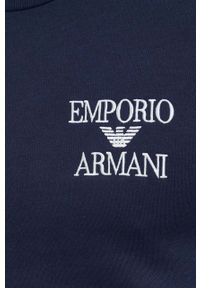 Emporio Armani Underwear dres lounge kolor granatowy. Kolor: niebieski. Materiał: dresówka #7