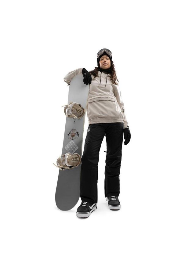 Damska kurtka snowboardowa Sporty zimowe SIROKO W3-W Haboob. Kolor: beżowy. Materiał: softshell, materiał. Sezon: zima. Sport: snowboard