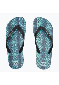 Japonki plażowe męskie Billabong Tides. Okazja: na plażę. Kolor: niebieski. Styl: sportowy