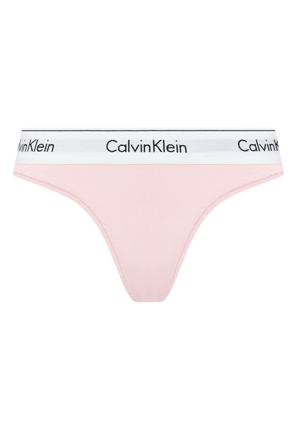 Calvin Klein Underwear Stringi 0000F3786E Różowy. Kolor: różowy. Materiał: bawełna