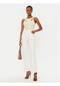 Marciano Guess Spodnie materiałowe 4BGA02 7173A Écru Regular Fit. Kolor: kremowy. Materiał: bawełna #2