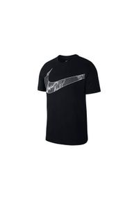 Koszulka treningowa męska Nike Dri-fit. Kolor: czarny. Materiał: poliester. Długość rękawa: krótki rękaw. Technologia: Dri-Fit (Nike). Długość: krótkie. Sport: bieganie #1
