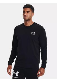 Under Armour - Bluza fitness męska UNDER ARMOUR Rival Terry Crew. Kolor: biały, czarny, wielokolorowy. Sport: fitness