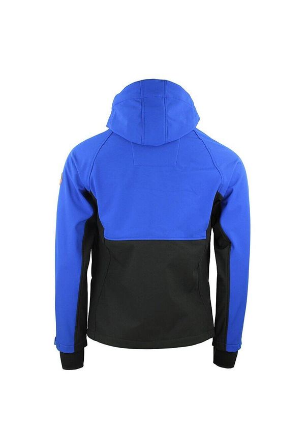 PEAK MOUNTAIN - Kurtka Peak Mountain Shoftshell. Kolor: niebieski, wielokolorowy, czarny. Sport: turystyka piesza, wspinaczka