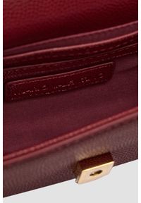 Valentino by Mario Valentino - VALENTINO Bordowa kopertówka Divina. Kolor: czerwony. Wzór: aplikacja. Materiał: zdobione. Styl: elegancki #3