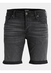 Jack & Jones - Jack&Jones Szorty jeansowe Rick 12249085 Czarny Regular Fit. Kolor: czarny. Materiał: bawełna #5