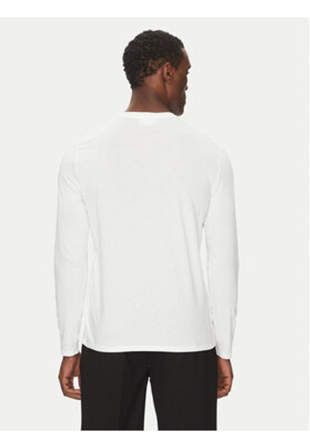 Lacoste Longsleeve TH6712 Biały Regular Fit. Kolor: biały. Materiał: bawełna. Długość rękawa: długi rękaw