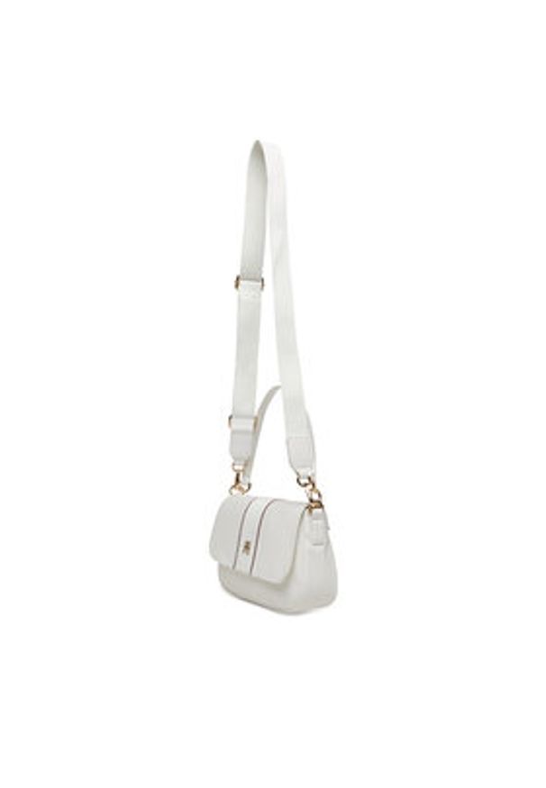 TOMMY HILFIGER - Tommy Hilfiger Torebka Poppy Conv. Crossover Corp AW0AW17168 Biały. Kolor: biały