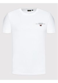 Napapijri T-Shirt Selbas NP0A4GBQ Biały Regular Fit. Kolor: biały. Materiał: bawełna