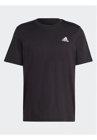 Adidas - adidas T-Shirt Essentials Single Jersey Embroidered Small Logo T-Shirt IC9282 Czarny Regular Fit. Kolor: czarny. Materiał: bawełna