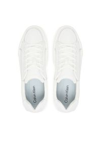 Calvin Klein Sneakersy Chunky Cupsole Lace Up Lth Pinch YM0YM01454 Biały. Kolor: biały. Materiał: skóra #2