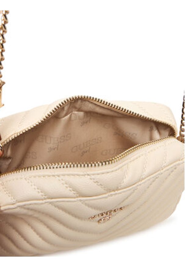 Guess Torebka J4GZ23 WFZL0 Écru. Kolor: kremowy. Materiał: skórzane