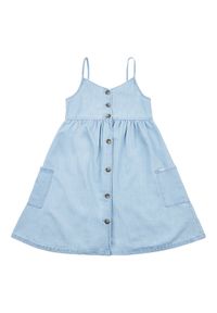 Lee Sukienka letnia Strap Aline LEG5108 Niebieski. Kolor: niebieski. Materiał: bawełna. Sezon: lato