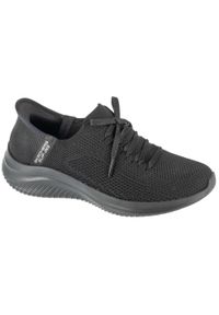 skechers - Buty sportowe Sneakersy damskie, Slip-Ins: Ultra Flex 3.0 - Elevated Motion. Kolor: czarny. Sport: turystyka piesza