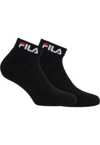 Fila skarpety 2-pack czarne rozmiar 35-38 nad kostkę. Kolor: czarny