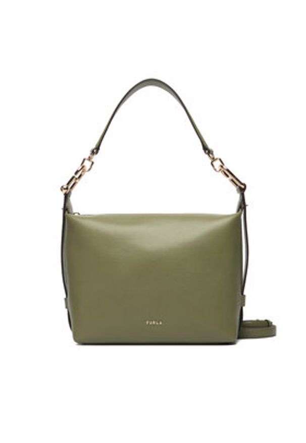 Furla Torebka Tonie Mini WE00877 A.0023 CN 4555S Zielony. Kolor: zielony. Materiał: skórzane