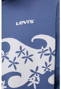 Levi's® - Levi's bluza bawełniana męska z nadrukiem. Okazja: na spotkanie biznesowe. Kolor: niebieski. Materiał: bawełna. Wzór: nadruk. Styl: biznesowy #3