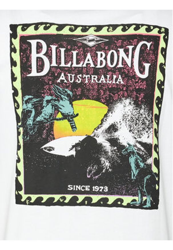 Billabong T-Shirt Dreamy Place EBYZT00170 Biały Regular Fit. Kolor: biały. Materiał: bawełna