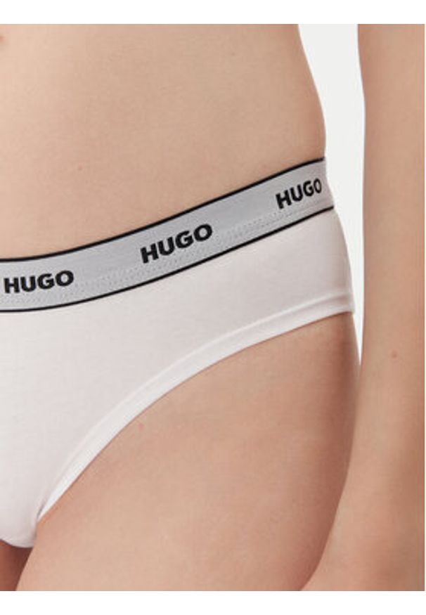 Hugo - HUGO Komplet 3 par fig klasycznych Triplet Pack Briefs 50545694 Biały. Kolor: biały. Materiał: bawełna
