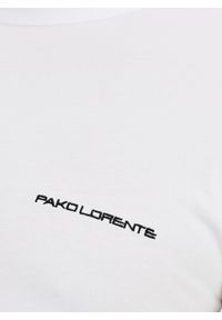 Pako Lorente - PAKO LORENTE – Biały t-shirt męski. Kolor: biały. Materiał: bawełna #4