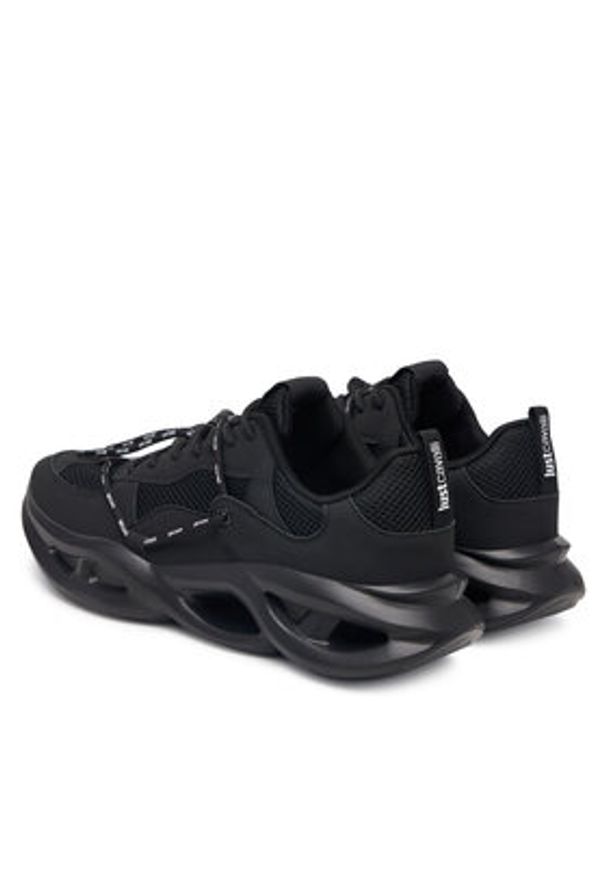 Just Cavalli Sneakersy 80QA3SV2 ZSE47 Czarny. Kolor: czarny. Materiał: materiał
