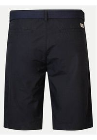 Petrol Industries Szorty materiałowe M-1040-SHO501 Czarny Slim Fit. Kolor: czarny. Materiał: bawełna