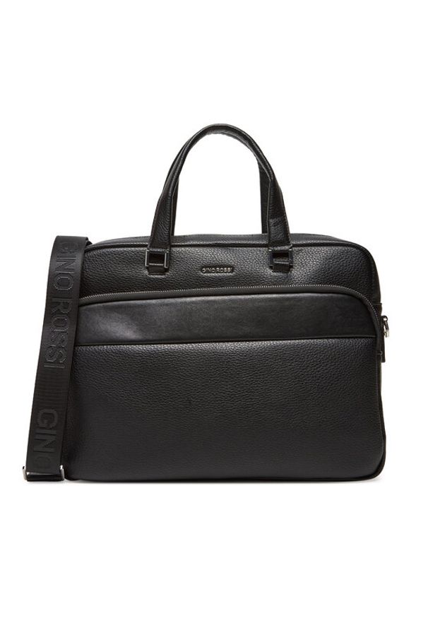 Gino Rossi Torba na laptopa C-GIN-L-004-08 Czarny. Kolor: czarny. Materiał: syntetyk, materiał