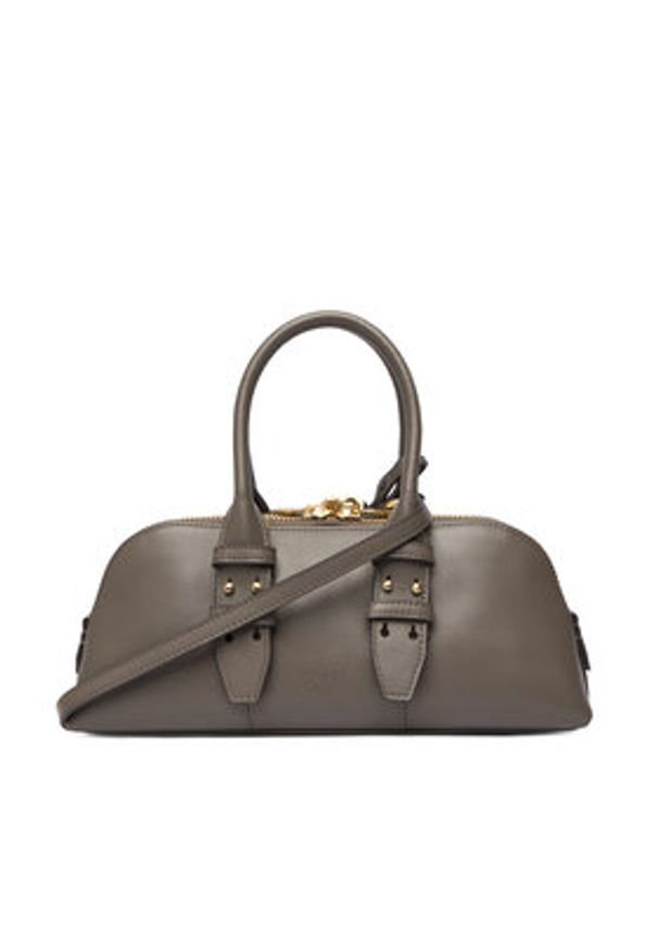 Pinko - PINKO Torebka Bowling Bag Baguette AI 25-26 PLTT 105334 A0QO Szary. Kolor: szary. Materiał: skórzane