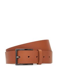 BOSS Pasek Męski 50496596 Brązowy. Kolor: brązowy. Materiał: skóra
