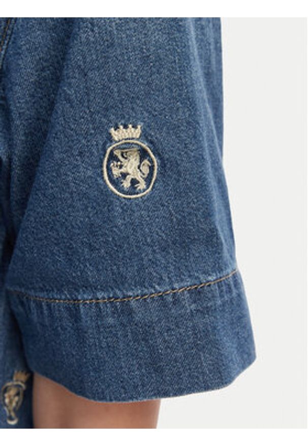 TOMMY HILFIGER - Tommy Hilfiger Koszula jeansowa WW0WW50624 Niebieski Relaxed Fit. Kolor: niebieski. Materiał: bawełna