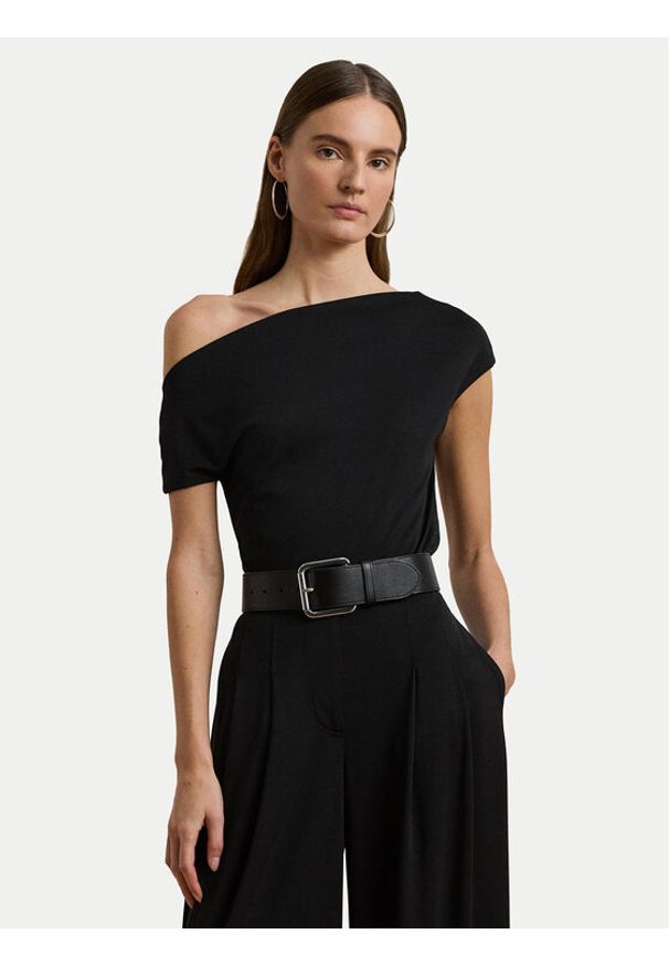 Lauren Ralph Lauren - LAUREN RALPH LAUREN Bluzka 200963913002 Czarny Slim Fit. Kolor: czarny. Materiał: syntetyk