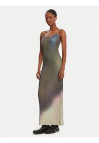 Desigual Sukienka codzienna Janis 25WWVK13 Kolorowy Slim Fit. Okazja: na co dzień. Materiał: syntetyk. Wzór: kolorowy. Typ sukienki: proste. Styl: casual