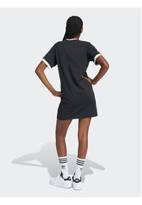Adidas - adidas Sukienka codzienna 3-Stripes IU2534 Czarny Loose Fit. Okazja: na co dzień. Kolor: czarny. Materiał: bawełna. Typ sukienki: proste. Styl: casual #7