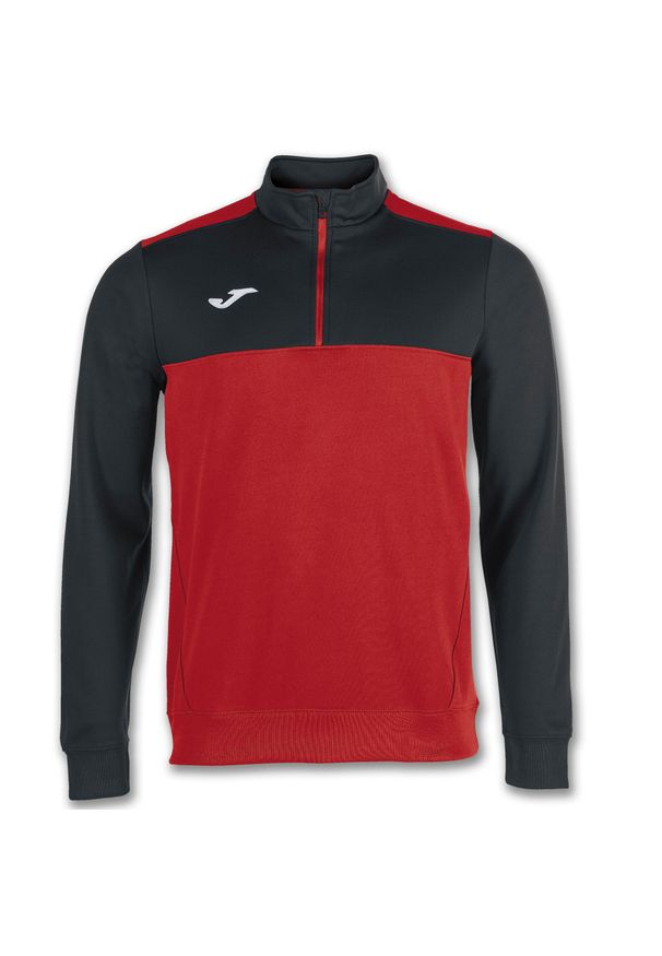 Bluza do piłki nożnej męska Joma Winner. Kolor: czarny, czerwony, wielokolorowy. Wzór: haft. Sport: piłka nożna