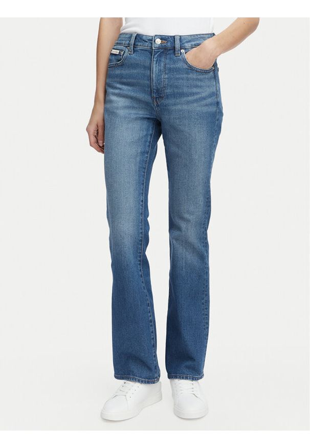 Calvin Klein Jeans Jeansy LV047F666G Granatowy Bootcut Fit. Kolor: niebieski