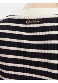 Guess Sweter W5YP20 KCZ82 Granatowy Regular Fit. Kolor: niebieski. Materiał: wiskoza #5