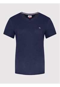 Tommy Jeans T-Shirt Tjw Jersey DW0DW09198 Granatowy Regular Fit. Kolor: niebieski. Materiał: bawełna, jersey