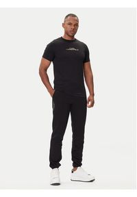 Karl Lagerfeld - KARL LAGERFELD T-Shirt 755061 554242 Czarny Regular Fit. Typ kołnierza: dekolt w karo. Kolor: czarny. Materiał: bawełna #2
