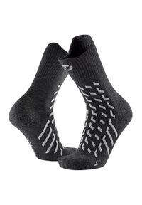 Skarpety trekkingowe dorosly Therm-ic Trekking Temperate Cushion wysokosc kostki. Kolor: szary. Materiał: wełna. Sport: turystyka piesza #1