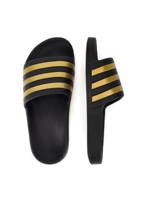 Adidas - adidas Klapki ADILETTE AQUA EG1758_ Czarny. Kolor: czarny. Materiał: syntetyk