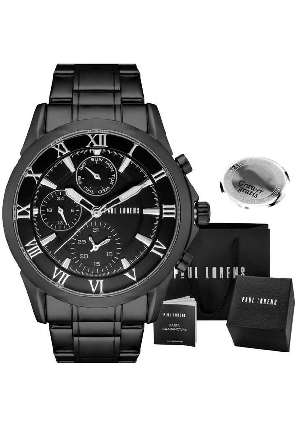 Zegarek męski Paul Lorens NEXTON-1A5 Z GRAWEREM